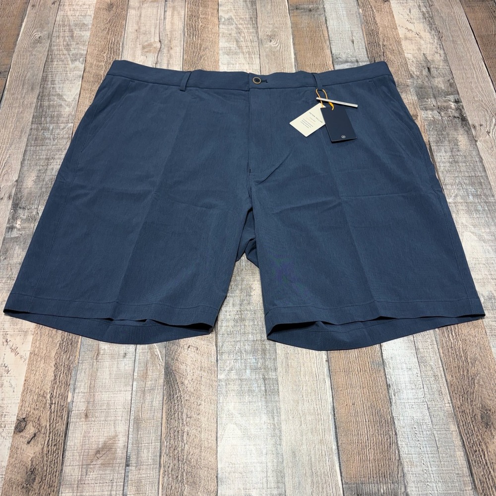 NWT Peter Millar Crown Sport Shorts Mens 42 Navy Blue Featherweight Golf Stretch